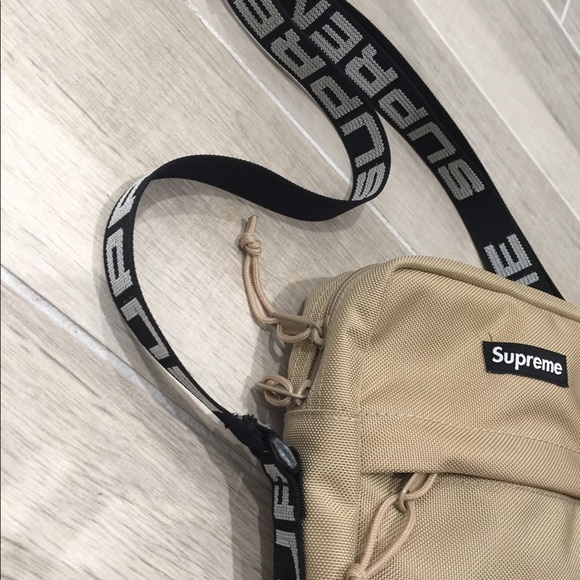 Supreme satchel brand new never used tan colored